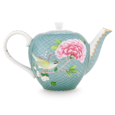 Pip Studio Blushing Birds Large 1.6L Teapot - Blue